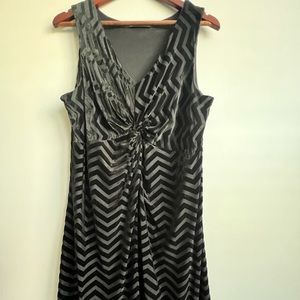 Black Velvet Dress- knee length